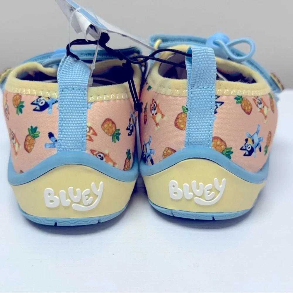 New Bluey Water Shoes, Quick Drying Slip On Water Shoes Bluey Design! Size 13/1